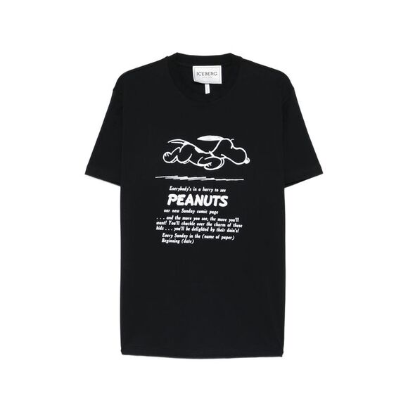 Iceberg Black T-Shirts & Vests - T-Shirts Men
